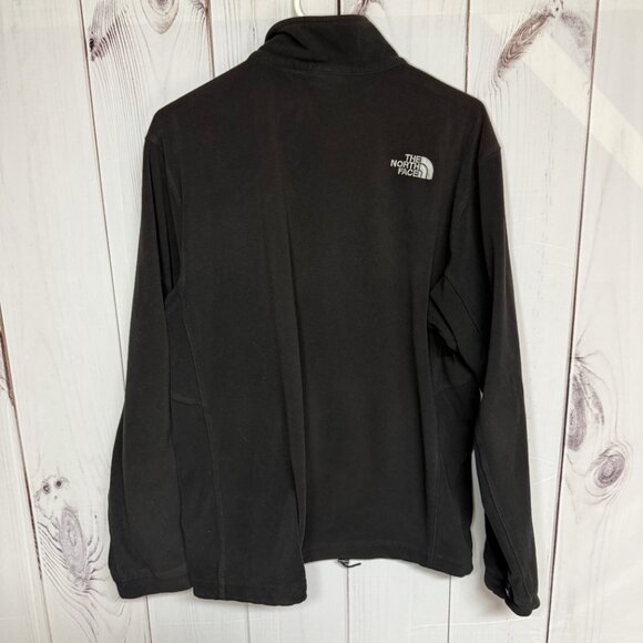 The North Face Full-Zip Fleece Jacket Men’s Large Black Zip Pockets GUC - Picture 3 of 9